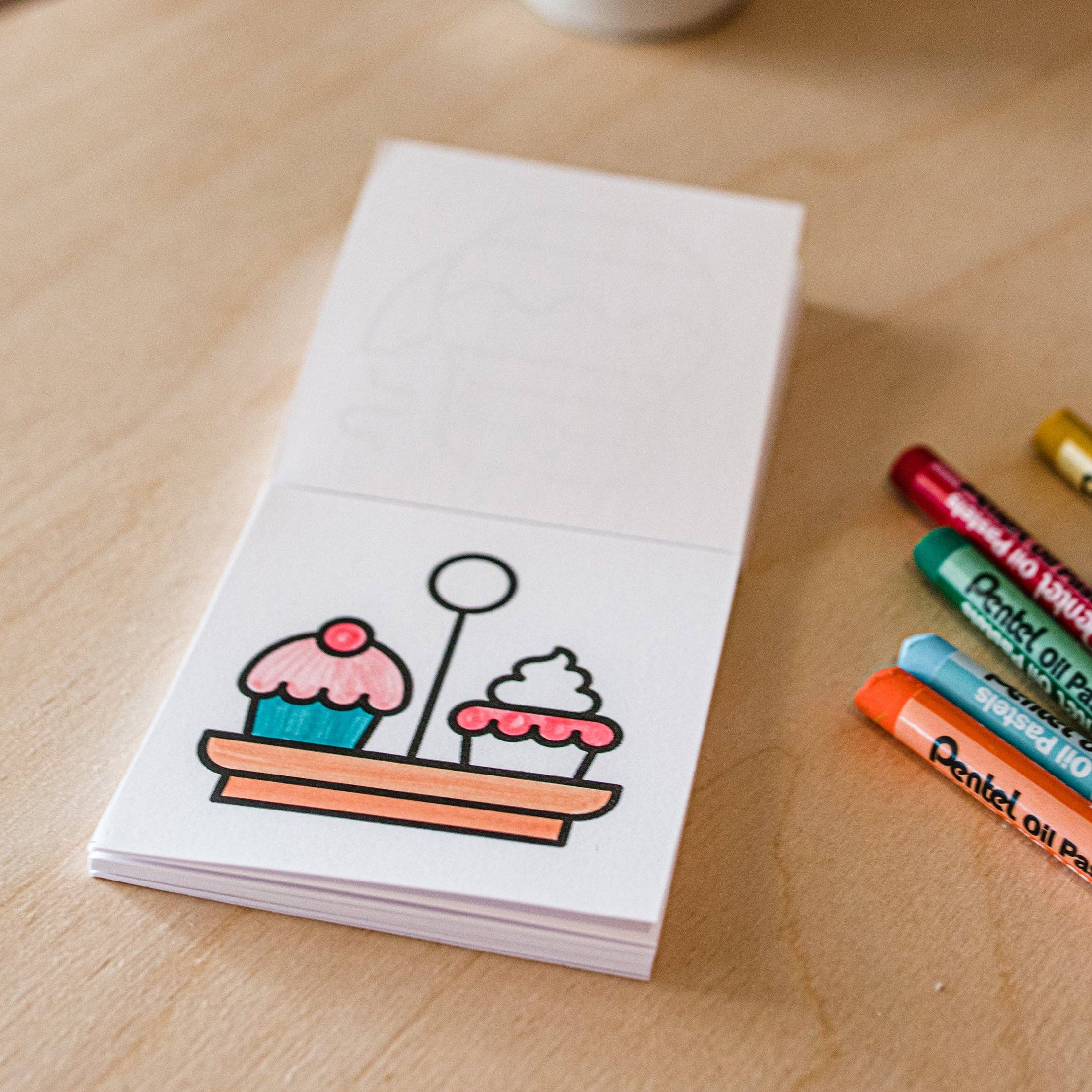 Tiny Eats Treats Easy Tear Glue Bind Coloring Book