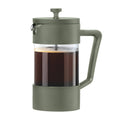French Press - 8 Cup Borosilicate Glass Coffee Maker - Green
