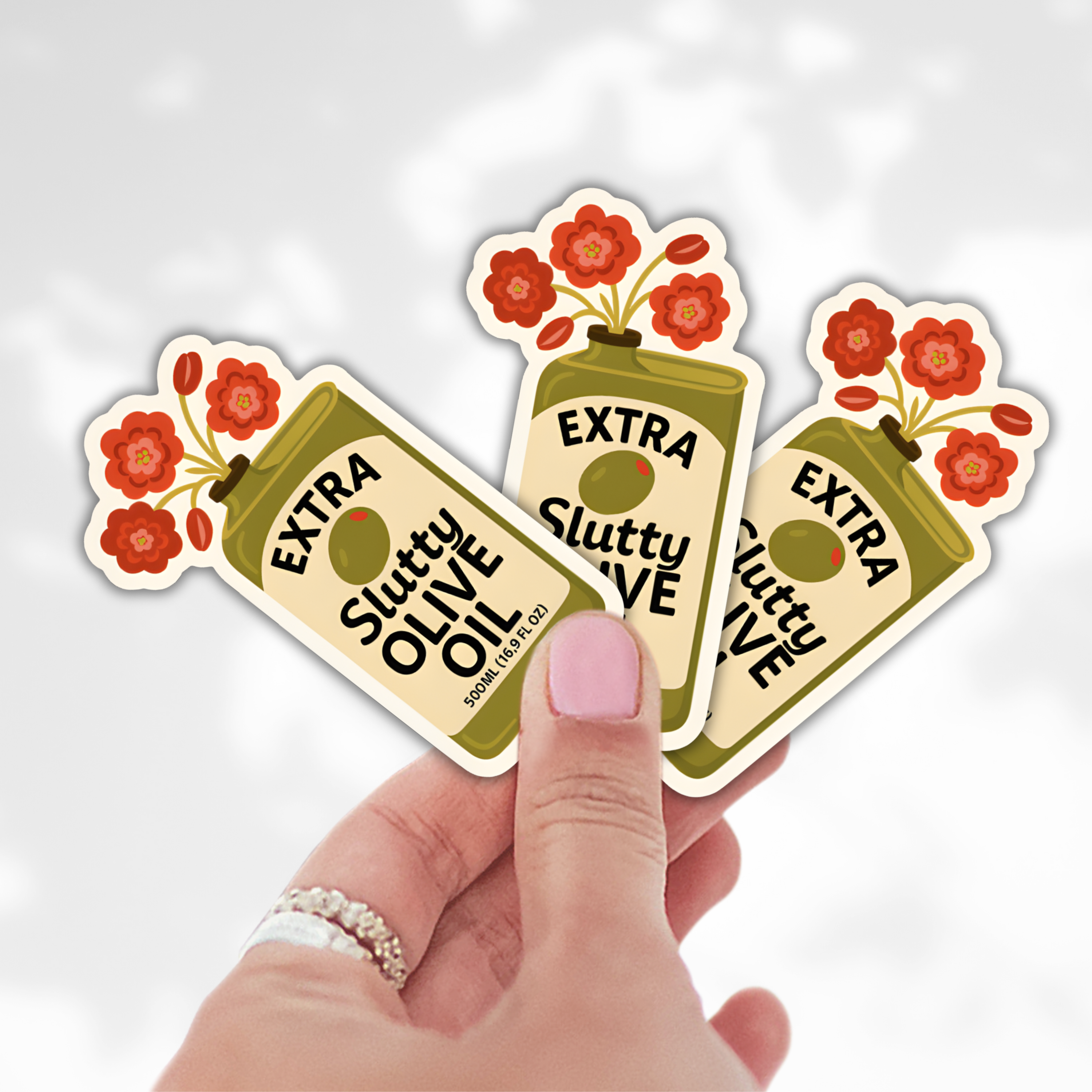 Extra Slutty Olive Oil Sticker – Funny Kitchen Vinyl Sticker