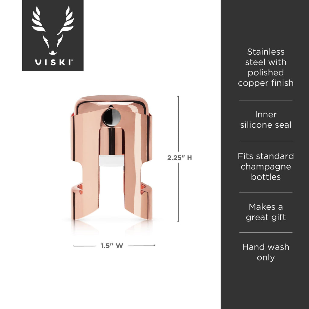 Summit™ Copper Plated Heavyweight Champagne Stopper