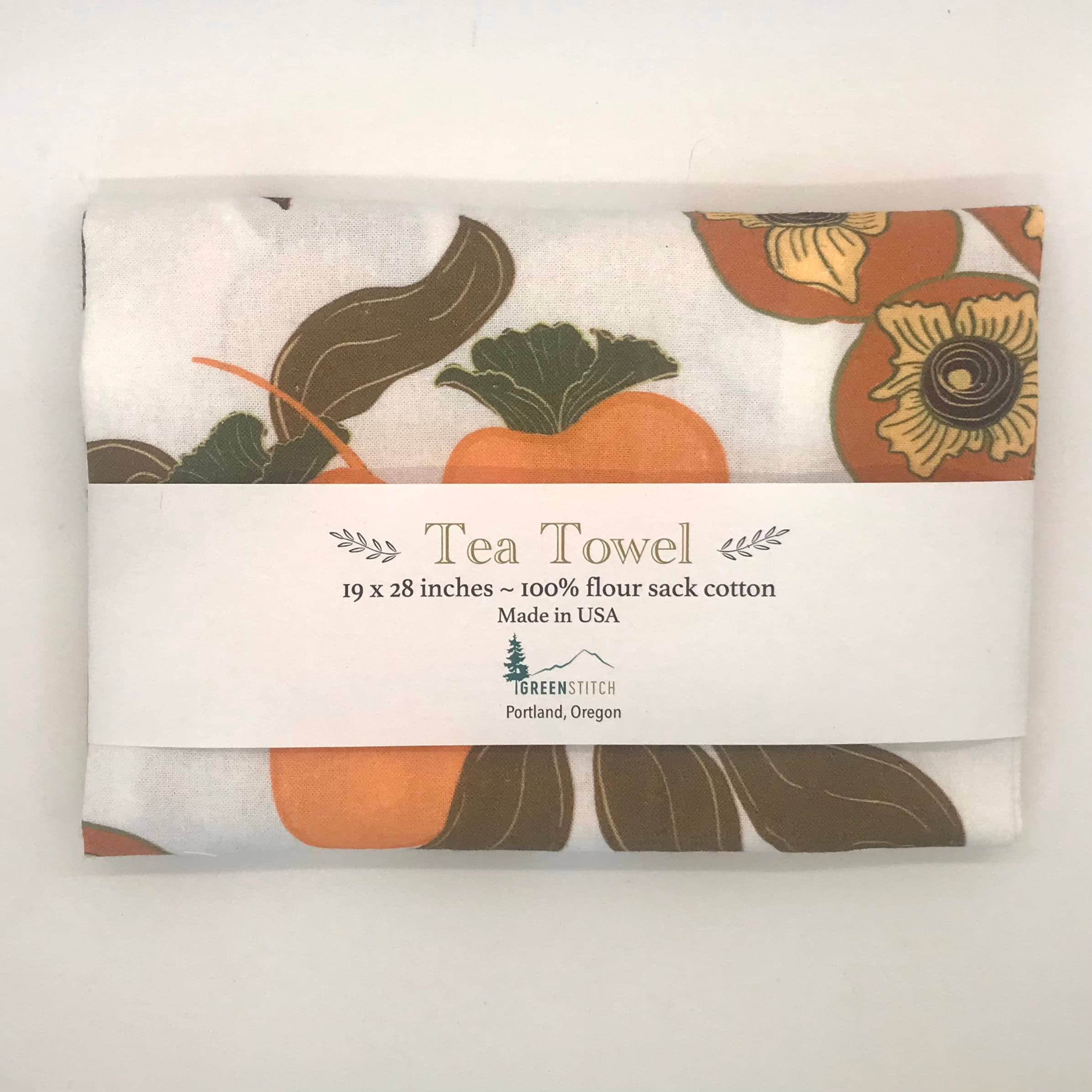 Spiced Persimmon Tea Towel