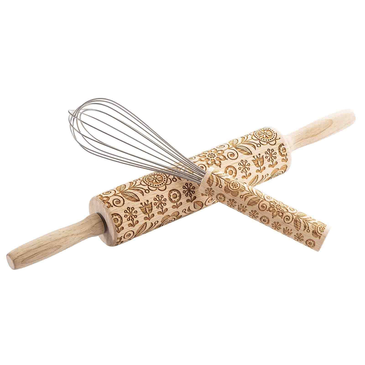 Embossed Decorative Whisk , Spring Design