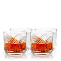 Art Deco Crystal Lowball Glass
