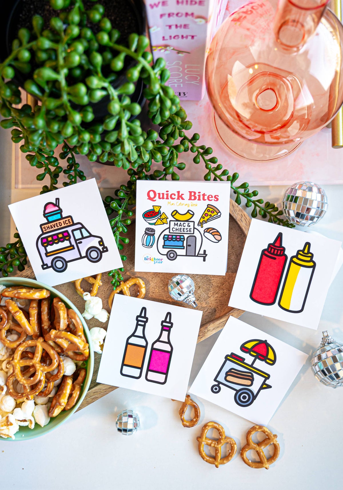 Quick Bites Mini Coloring Book - Food Truck & Foodie