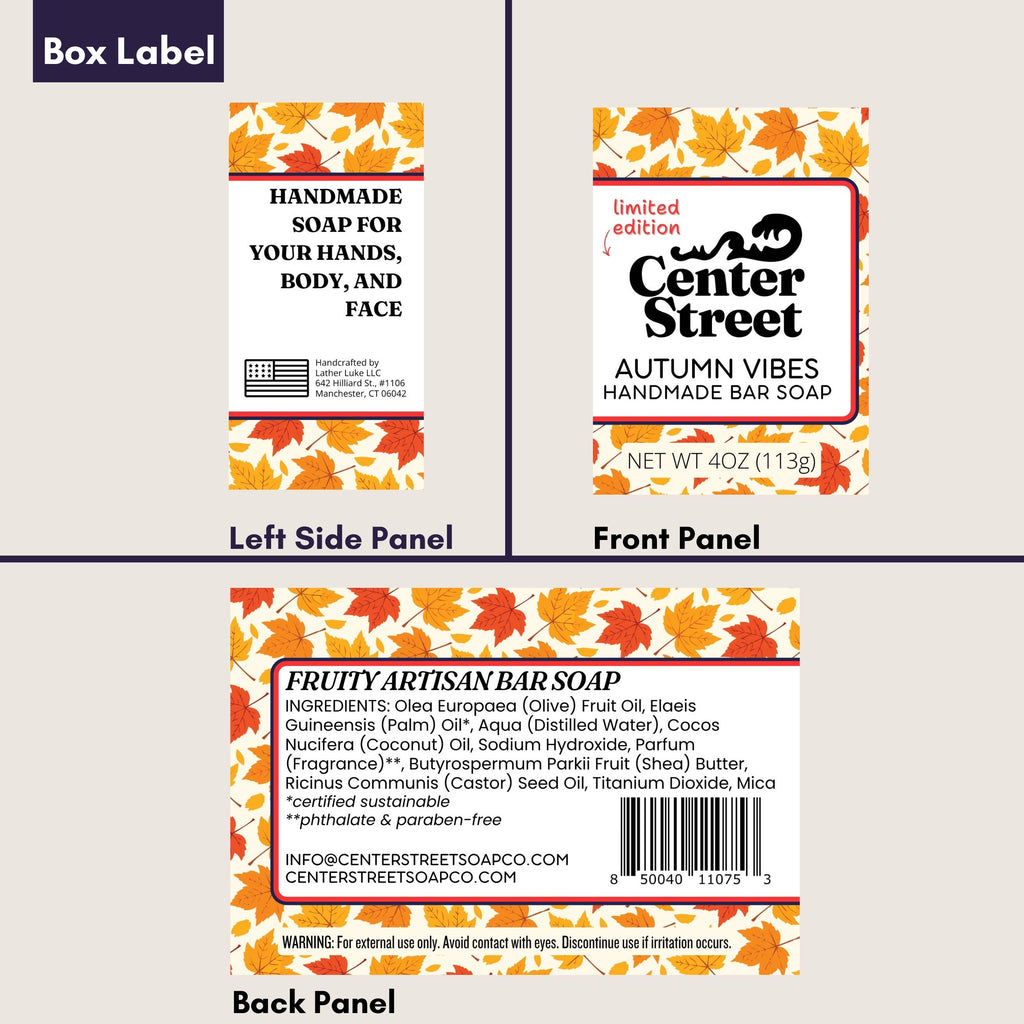 Autumn Vibes Fall Handmade Bar Soap - 4oz