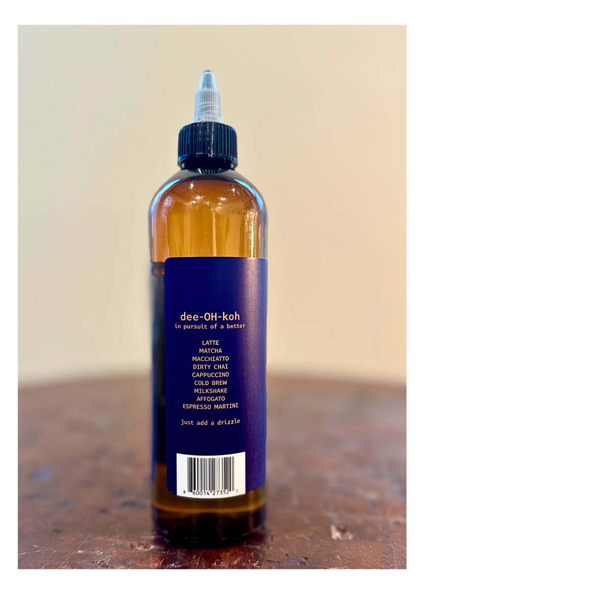 Dioko Premium Simple Syrup, 12 fl. oz Hazelnut
