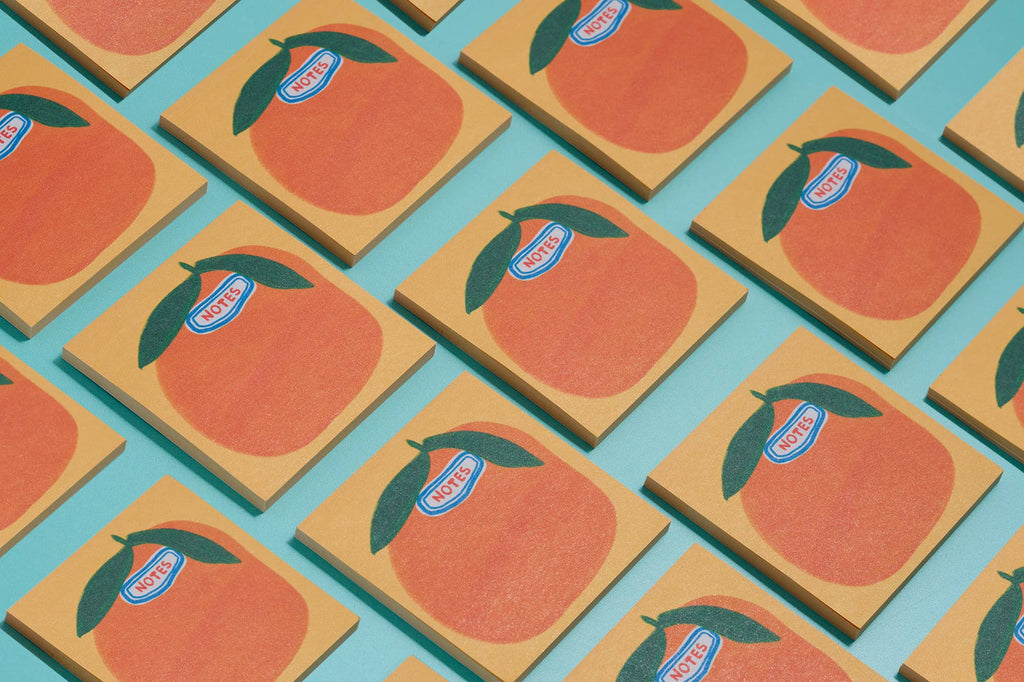 Cutie Orange Grocery Sticker  Post-It Notes Sticky Notes