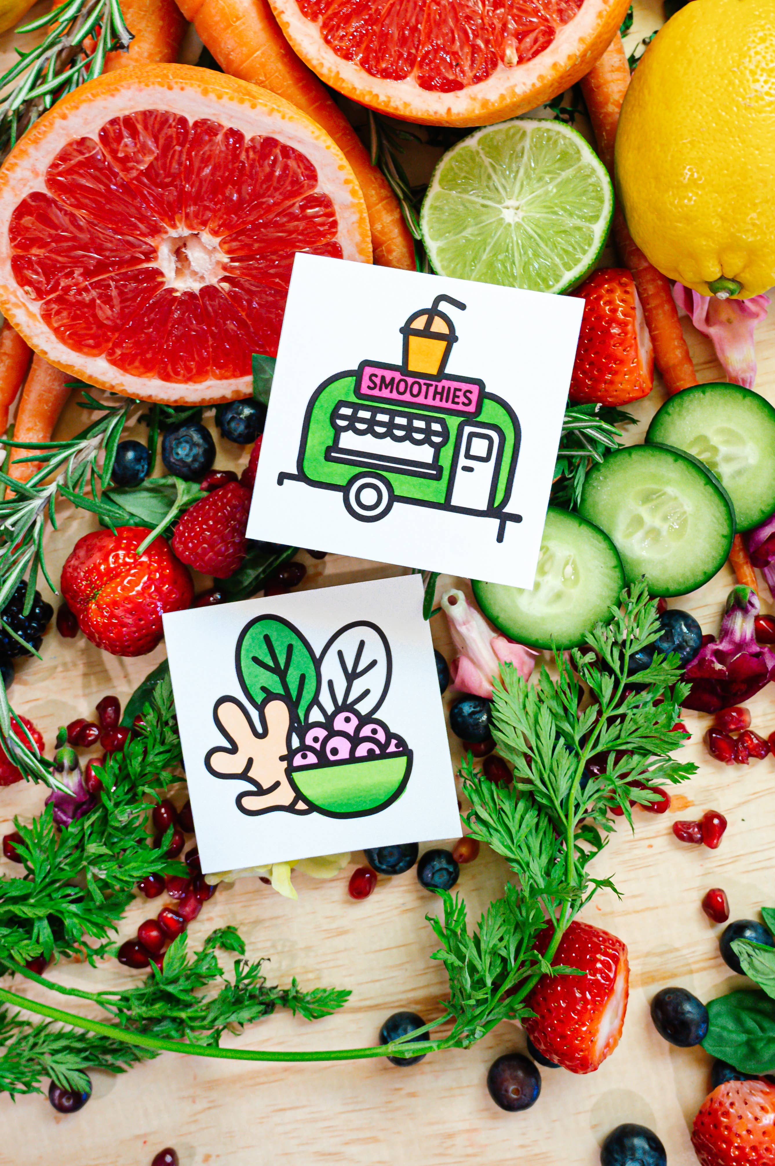Quick Bites Mini Coloring Book - Food Truck & Foodie