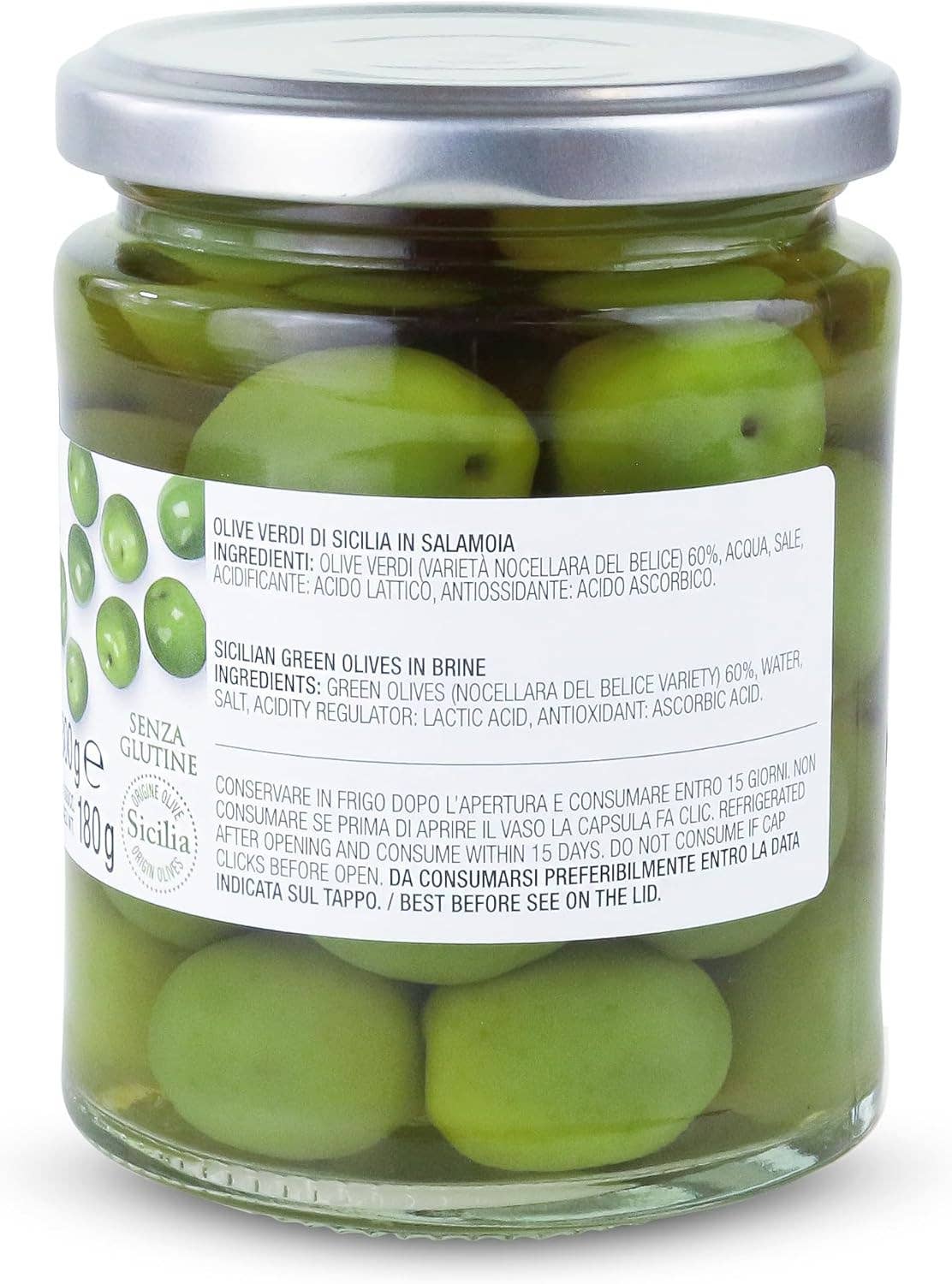Campo D'Oro Sicilian Green Olives 10.6oz