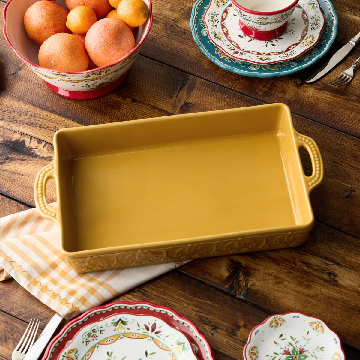 Provence Medium Rectangular Baker 14in x 8.75in