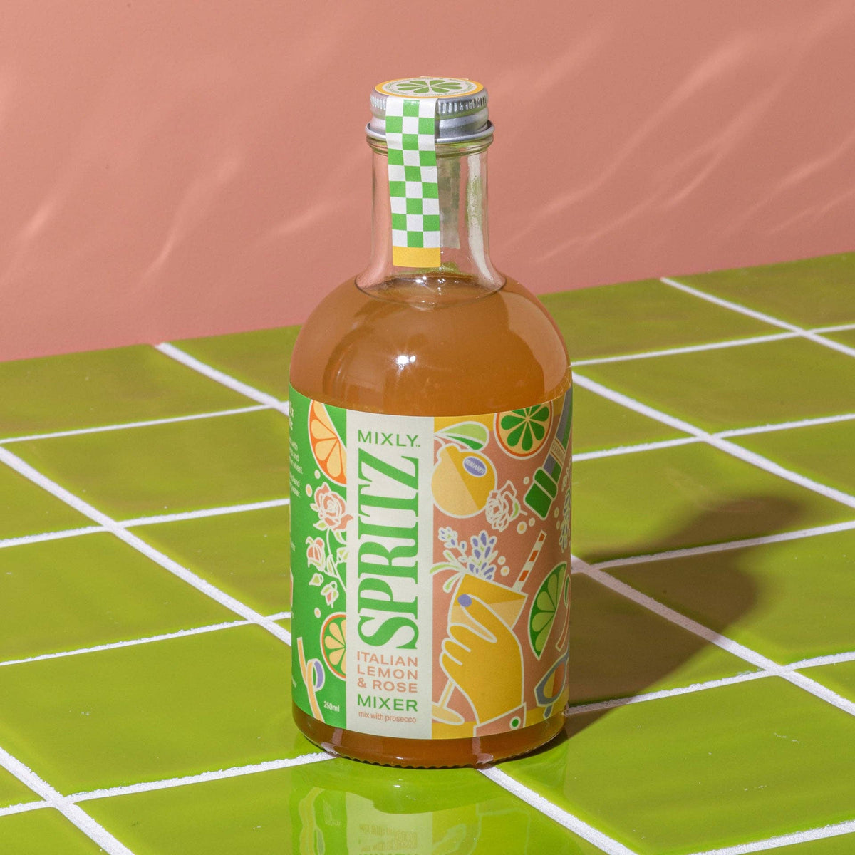 Italian Lemon & Rose Spritz Cocktail / Mocktail Mixer
