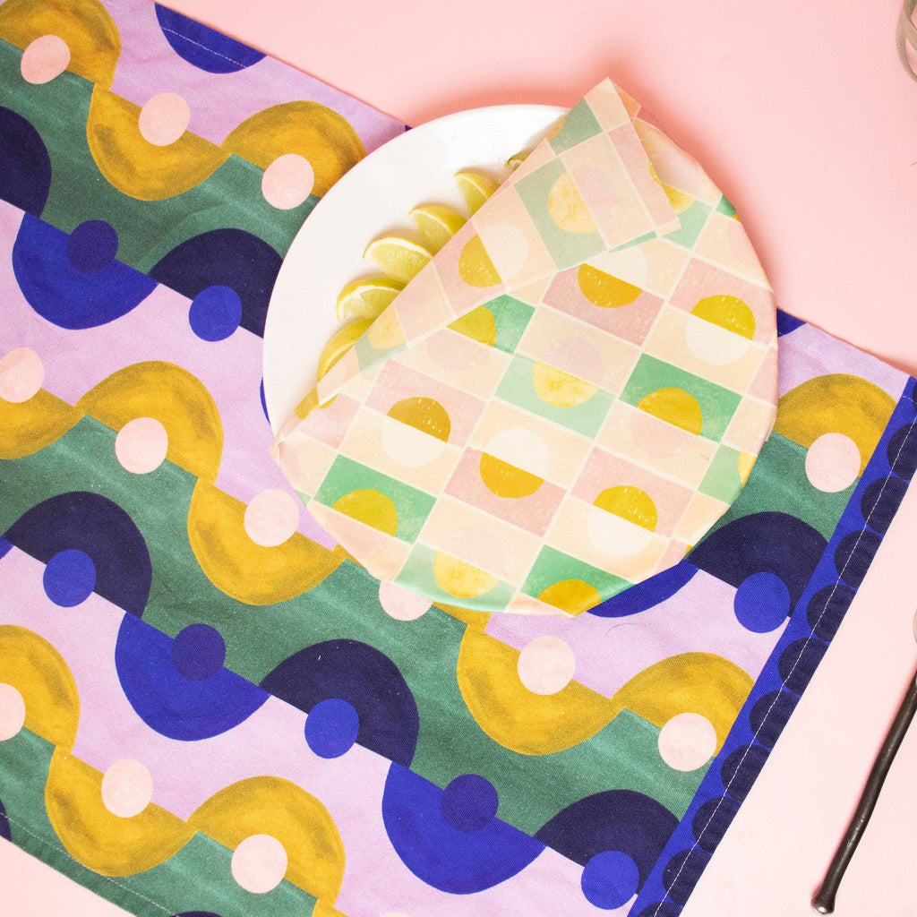 Geo Organic Tea Towel