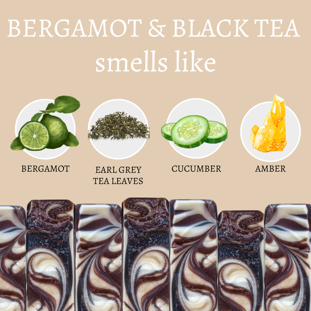 Bergamot and Black Tea Vegan Handmade Bar Soap - 4oz