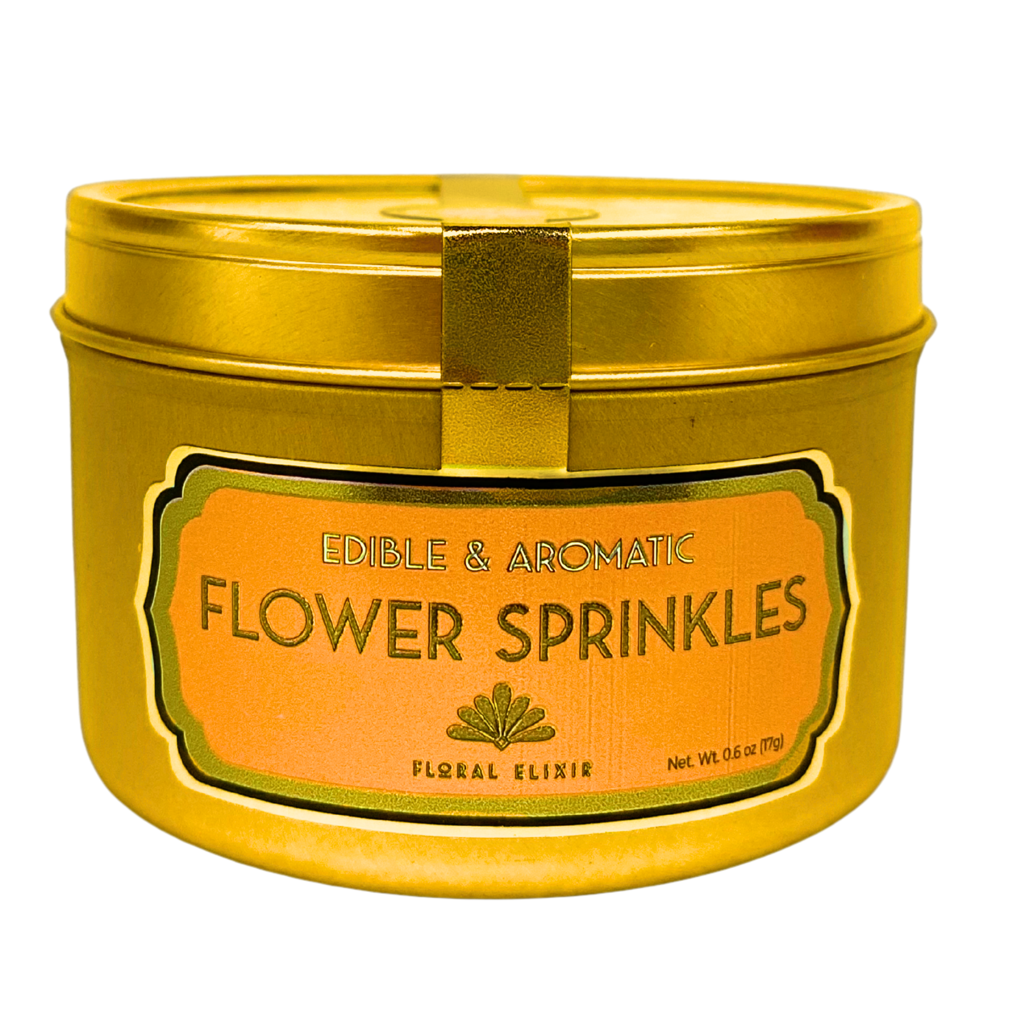 Flower Sprinkles in Gold Tin