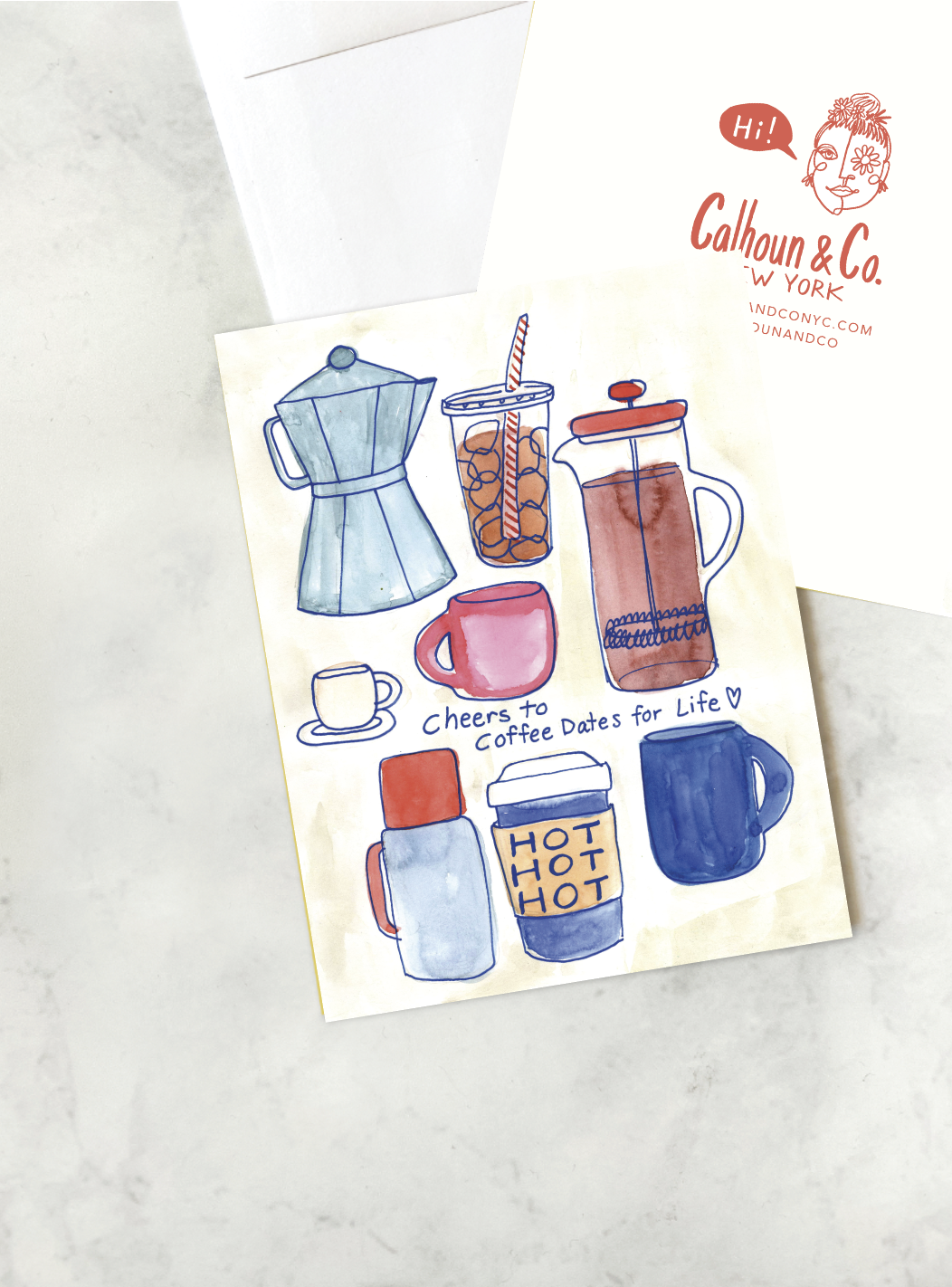 Coffee Date For Life - Wedding Engagement Love Greeting Card