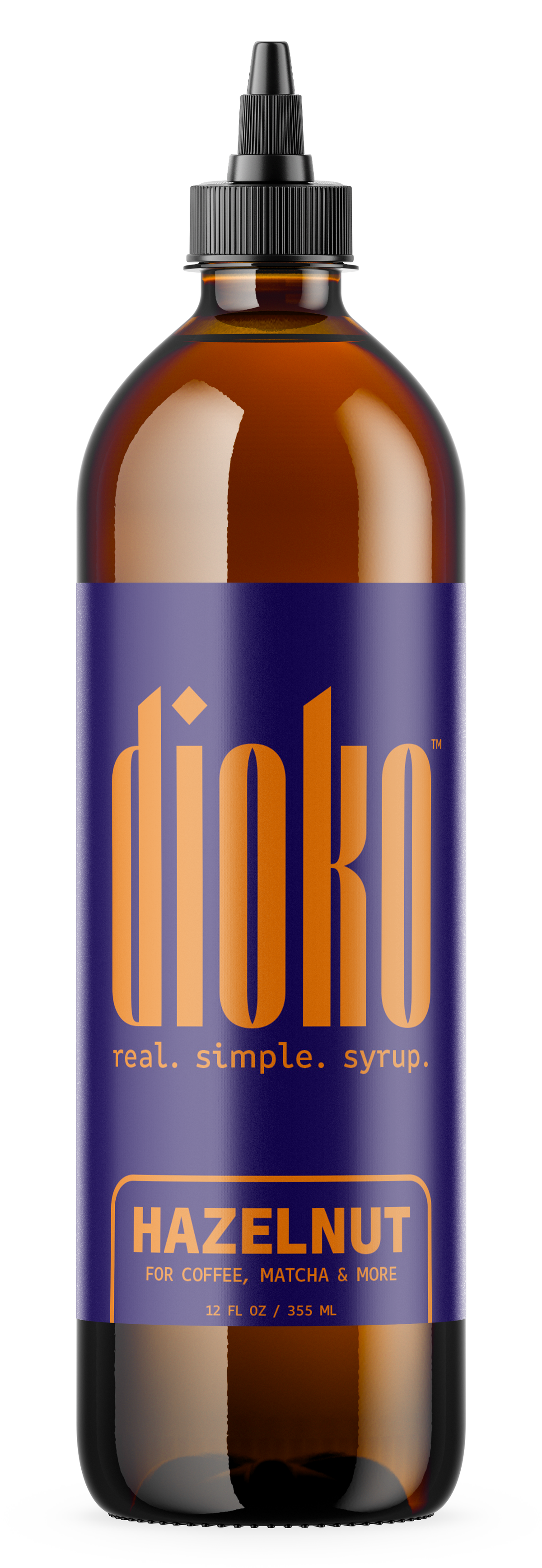 Dioko Premium Simple Syrup, 12 fl. oz Hazelnut