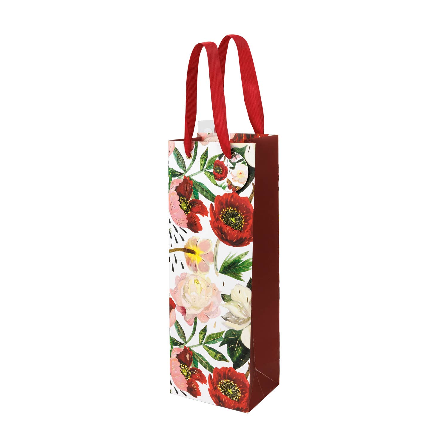 Wine Gift Bag - Peonies