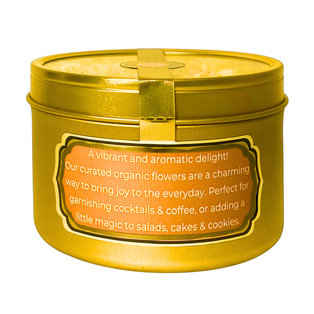 Flower Sprinkles in Gold Tin