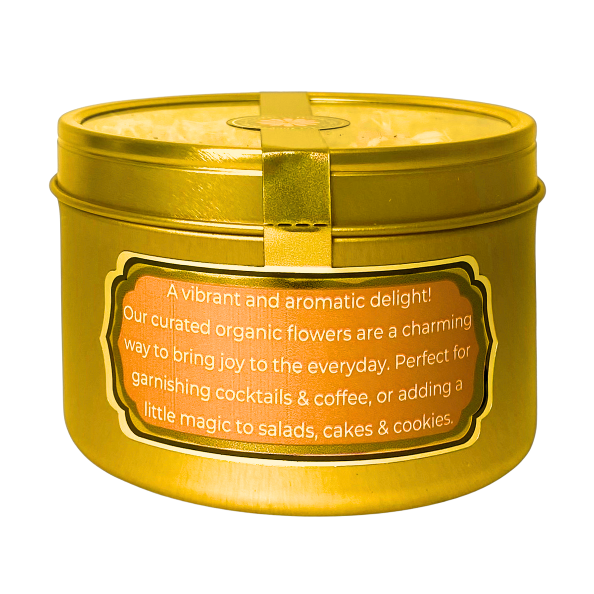Flower Sprinkles in Gold Tin