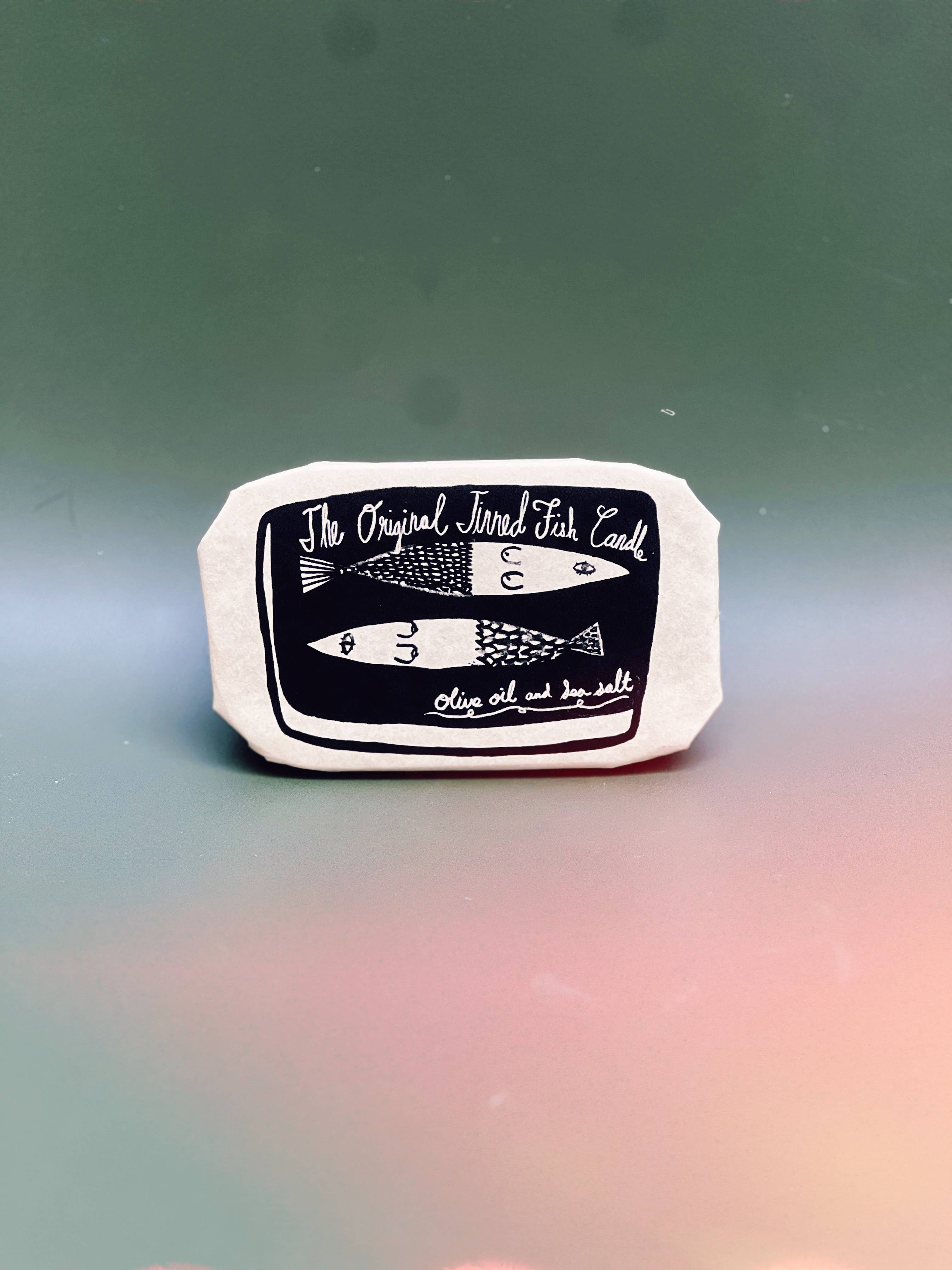 Tinned Fish Candle  Olive Oil and Sea Salt Scent