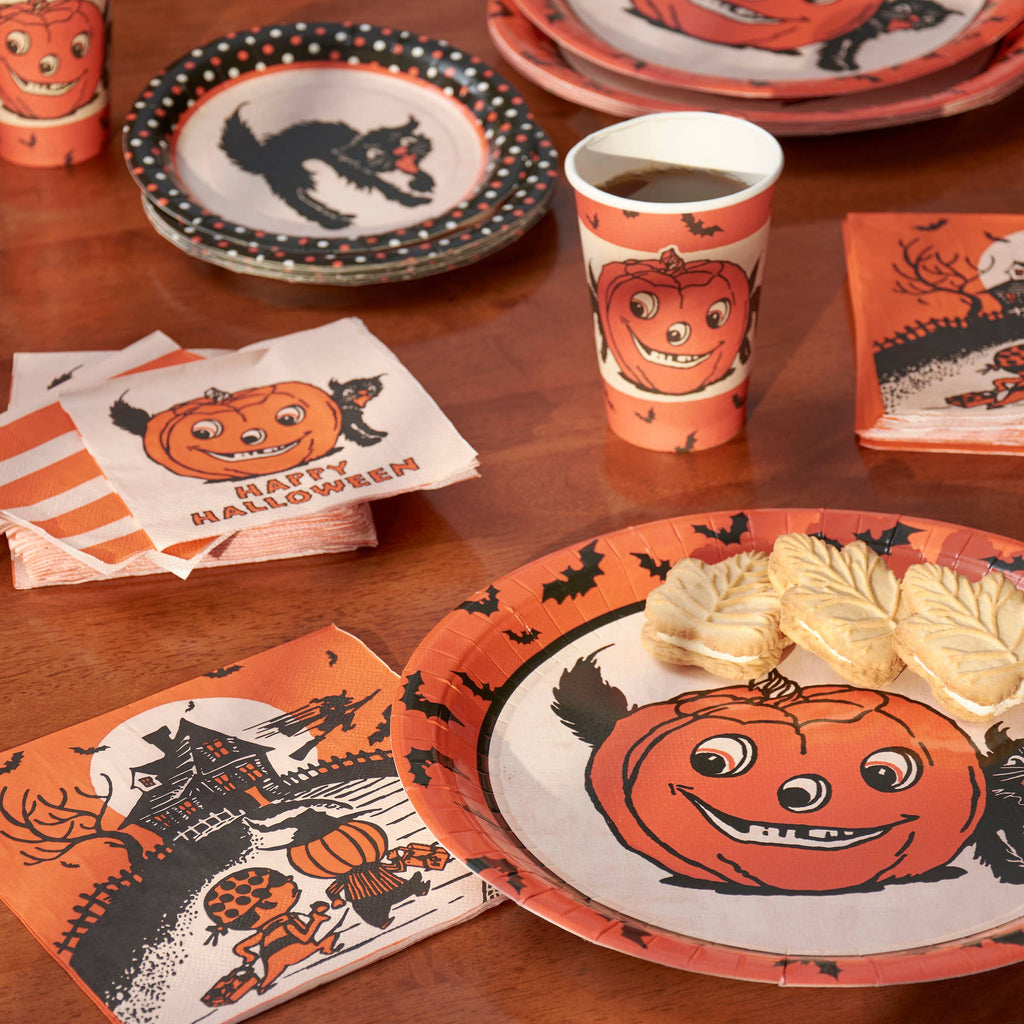 Vintage Halloween Beverage Napkin