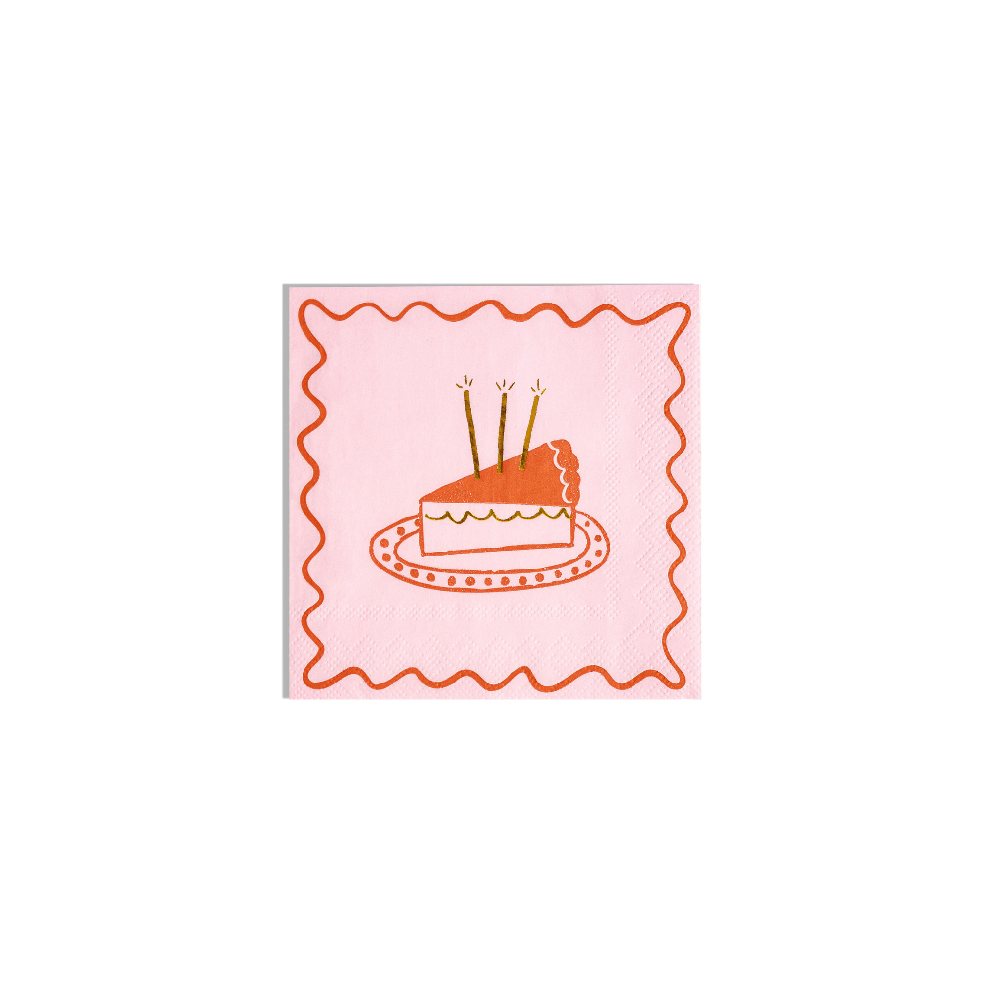 Pink & Red Birthday Cocktail Napkins