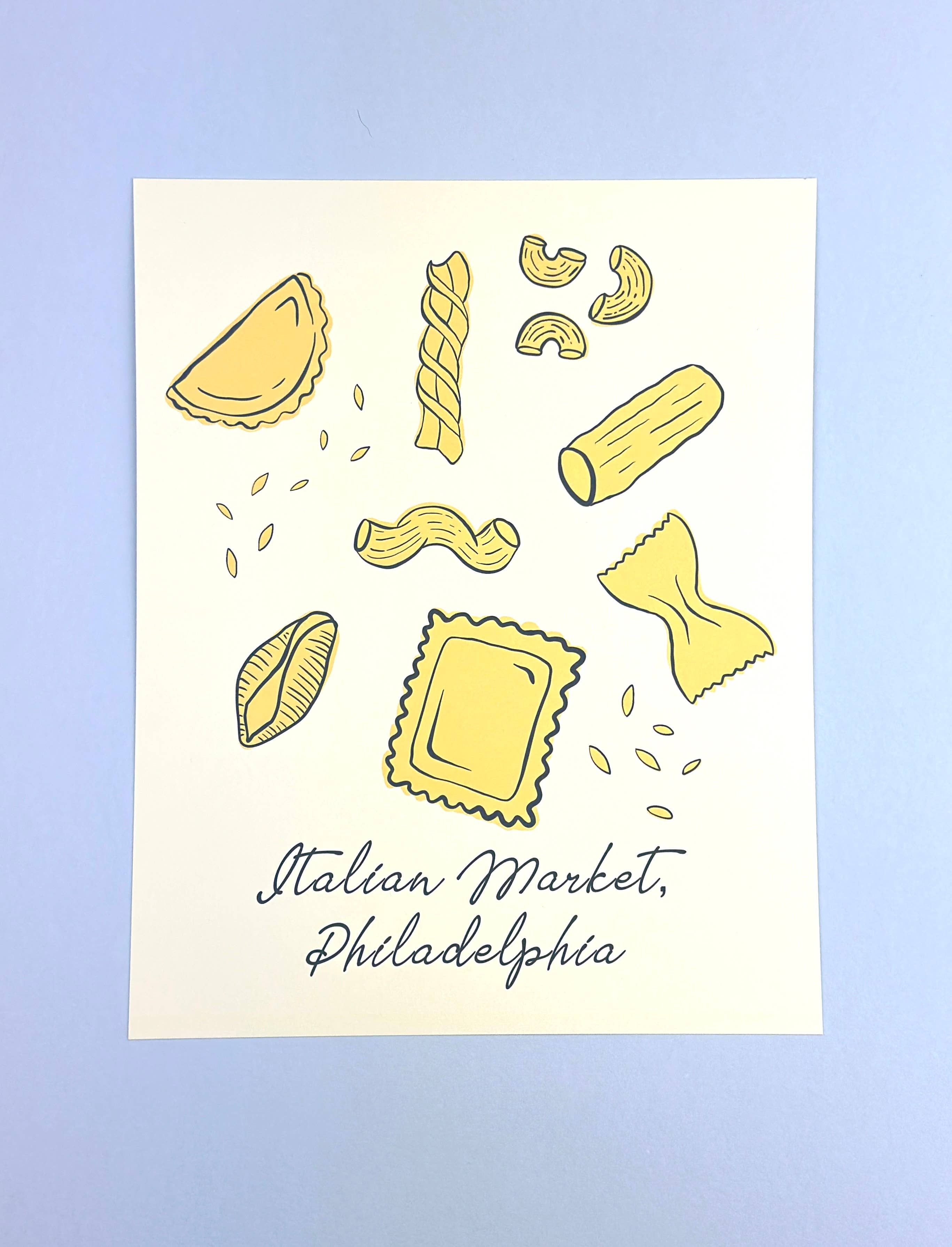 Philly Italian Market Pasta Print