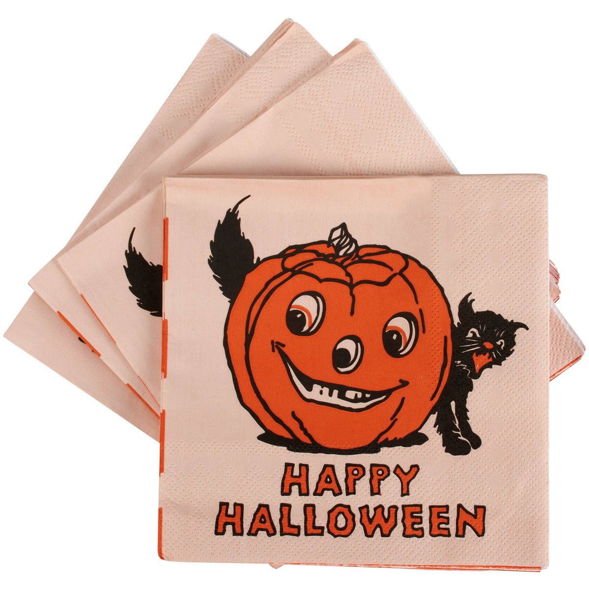 Vintage Halloween Beverage Napkin