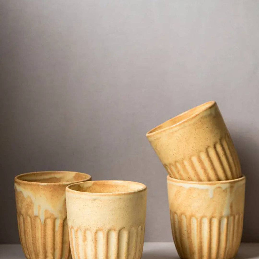 Beige Kulhad Stoneware Drinking Cup | 260 ml
