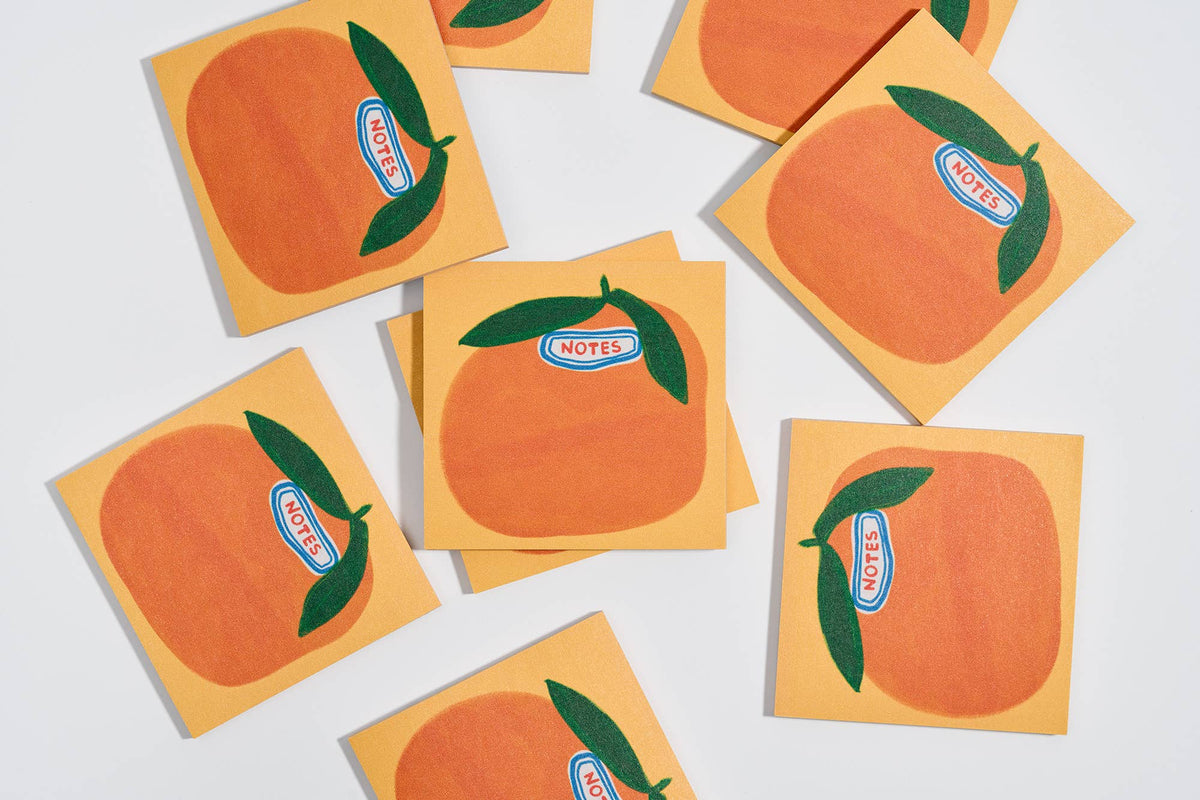 Cutie Orange Grocery Sticker  Post-It Notes Sticky Notes
