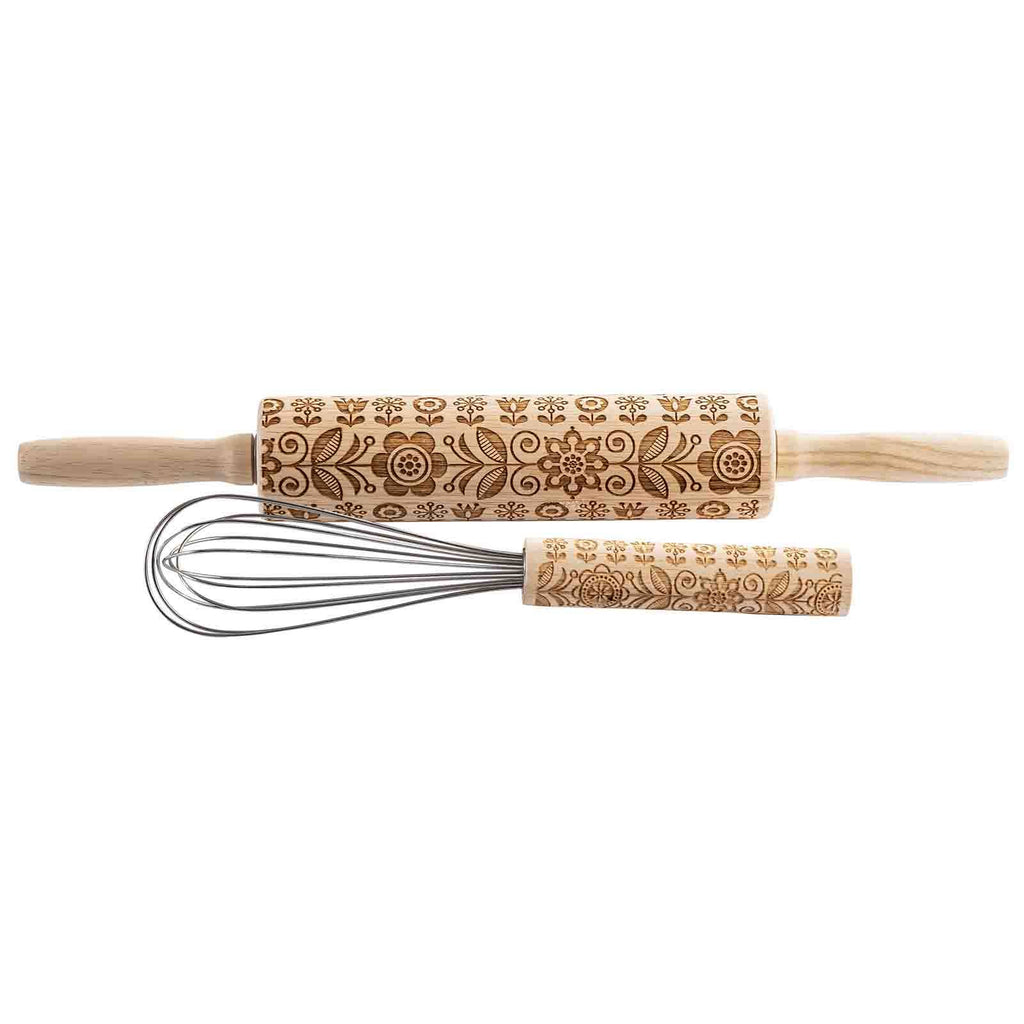 Embossed Decorative Whisk , Spring Design