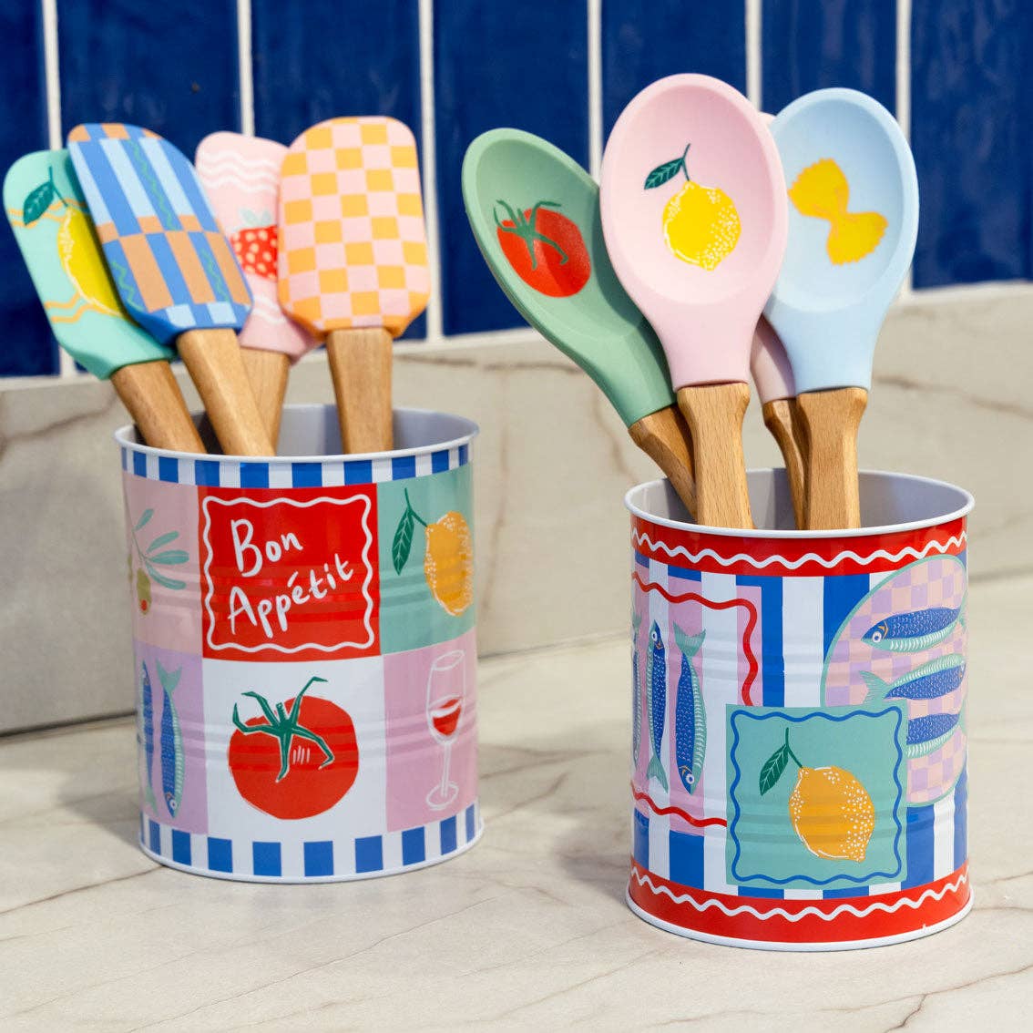 Food Icons Recyclable Storage Tins - 2 Pack