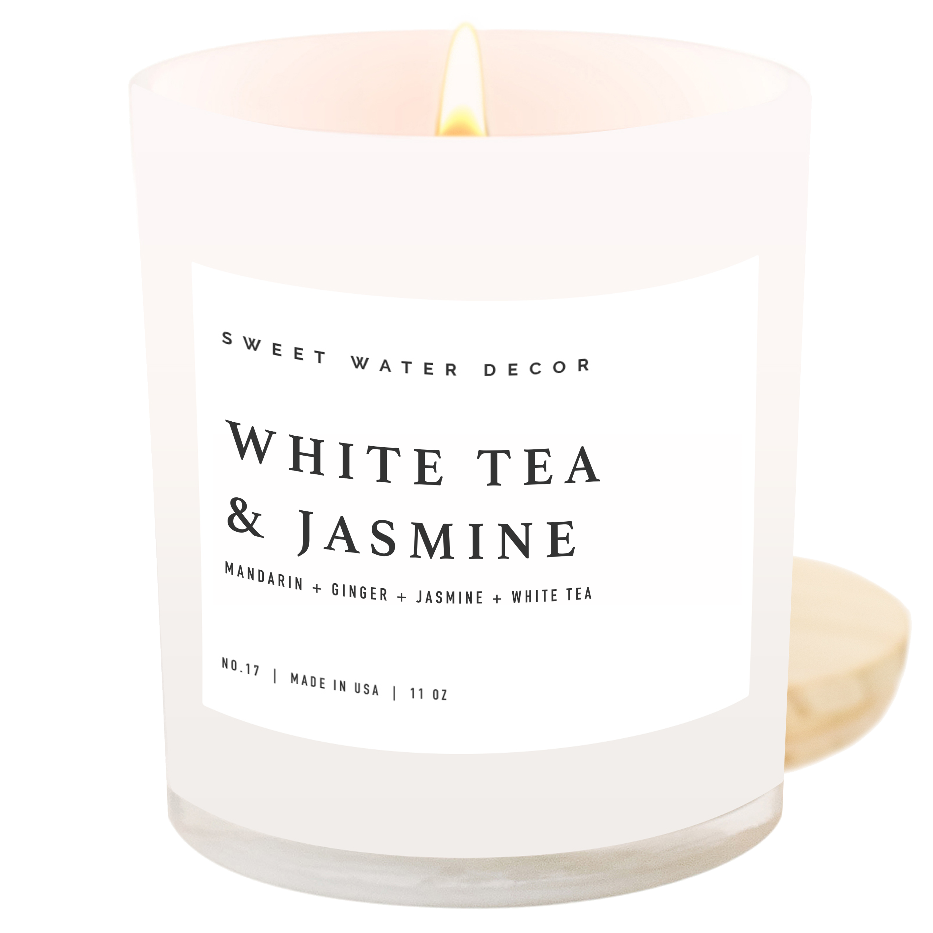 White Tea and Jasmine 11 oz Soy Candle