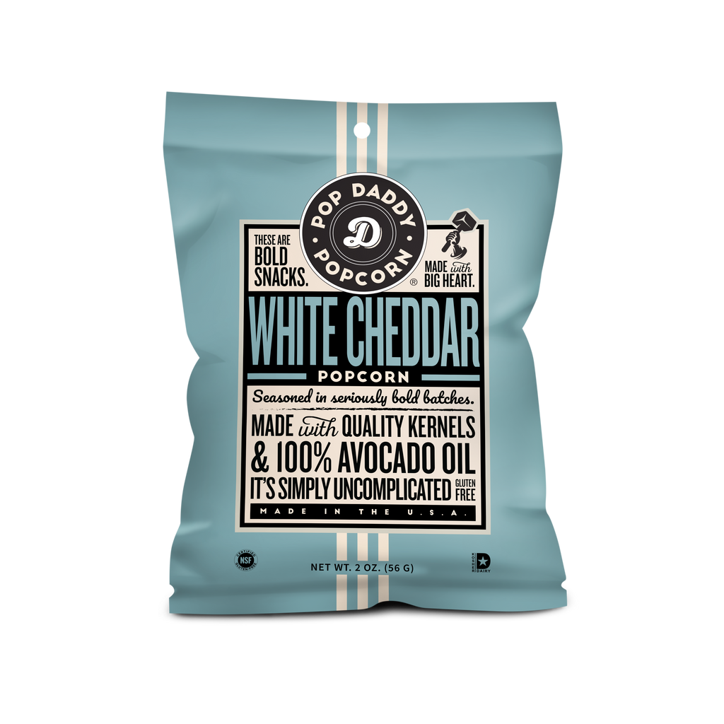 Flavored Popcorn - 2oz - Real White Cheddar (NEW 12CT)
