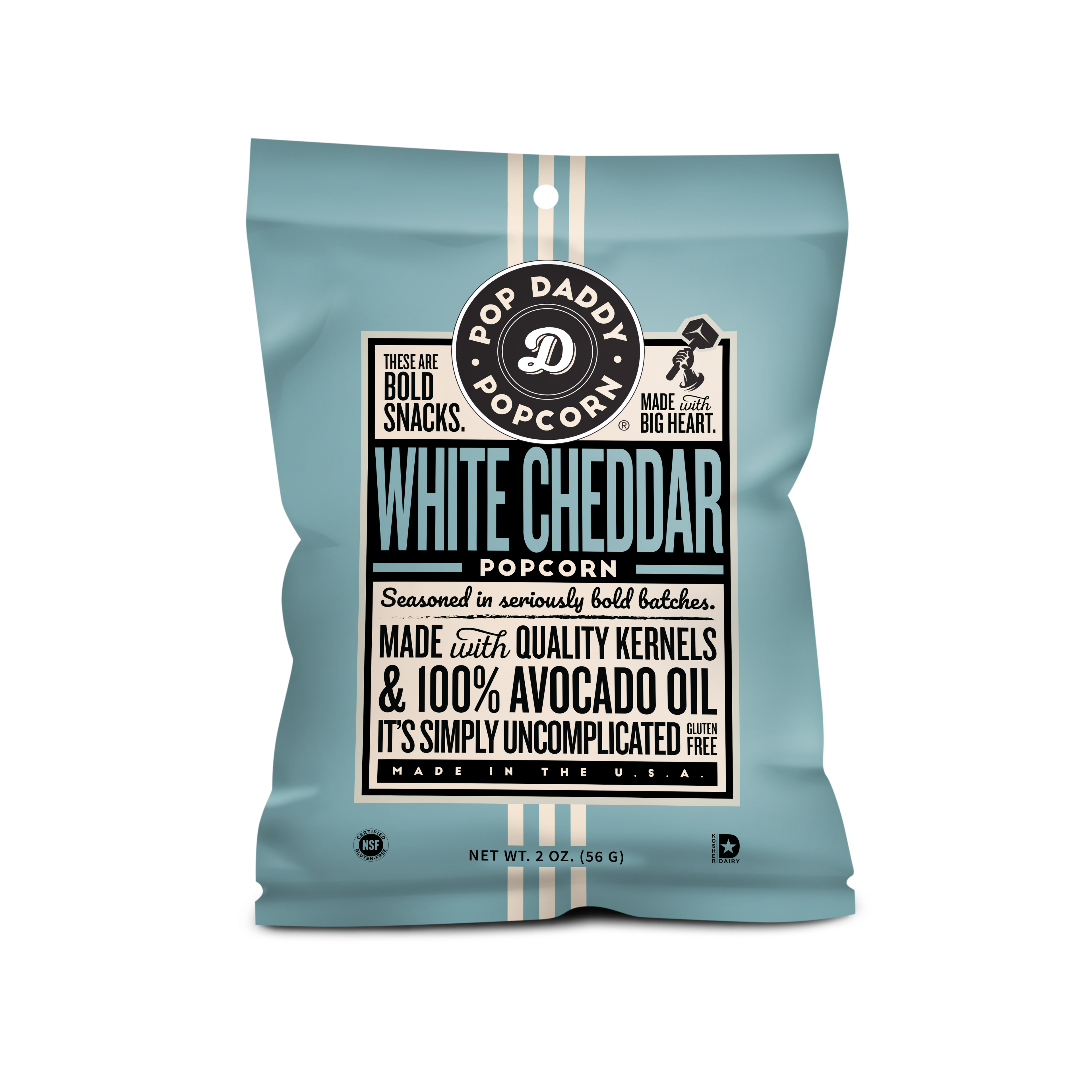 Flavored Popcorn - 2oz - Real White Cheddar (NEW 12CT)