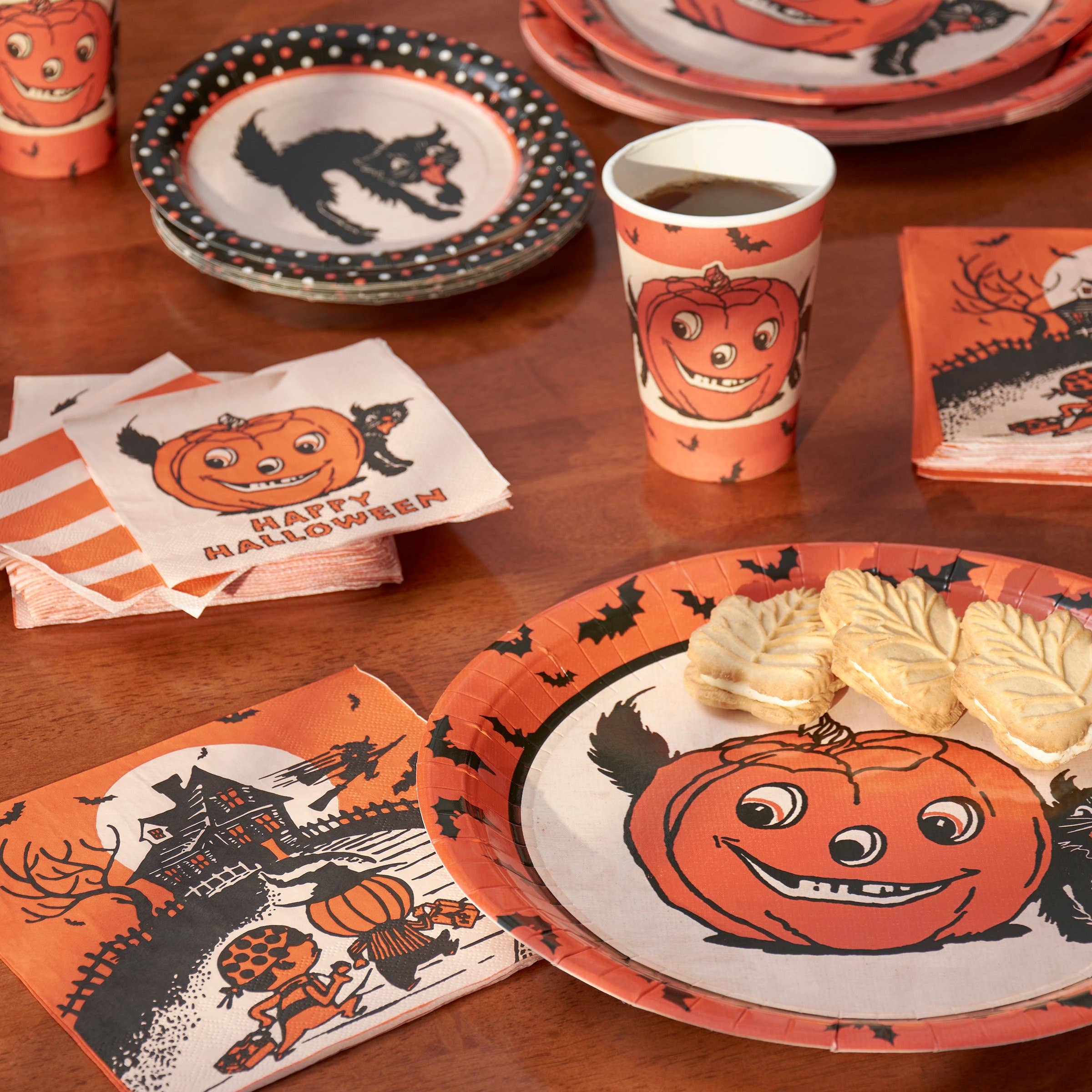 Vintage Halloween Paper Dinner Napkin