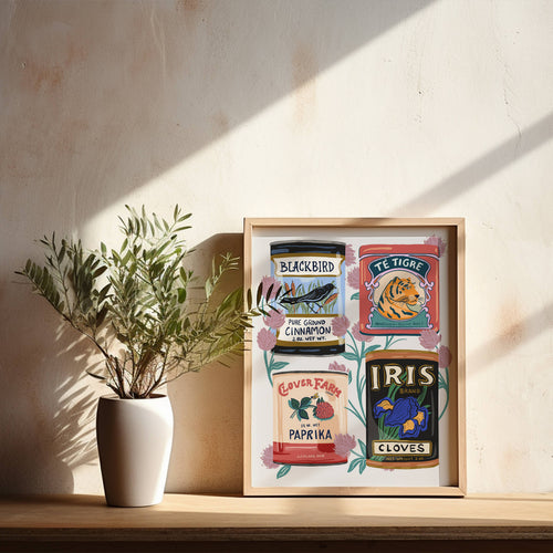 "Vintage Canisters" - 8" x 10" Giclée Art Print