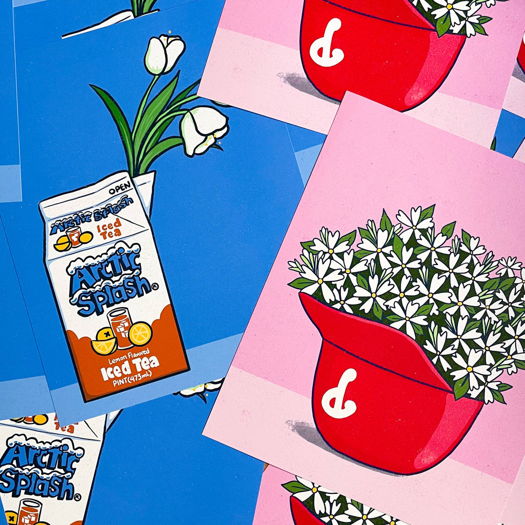 Arctic Splash Tulips Print