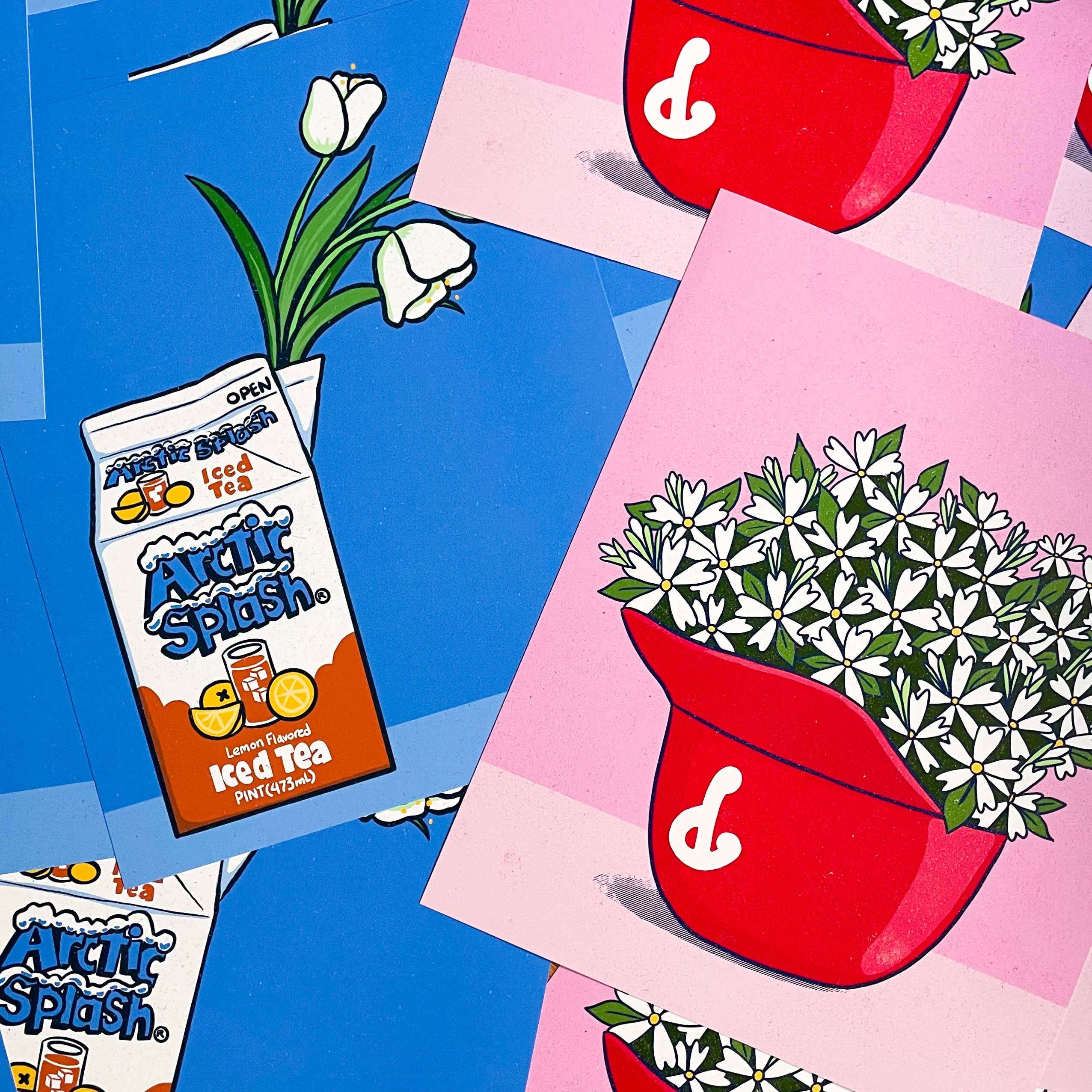 Arctic Splash Tulips Print