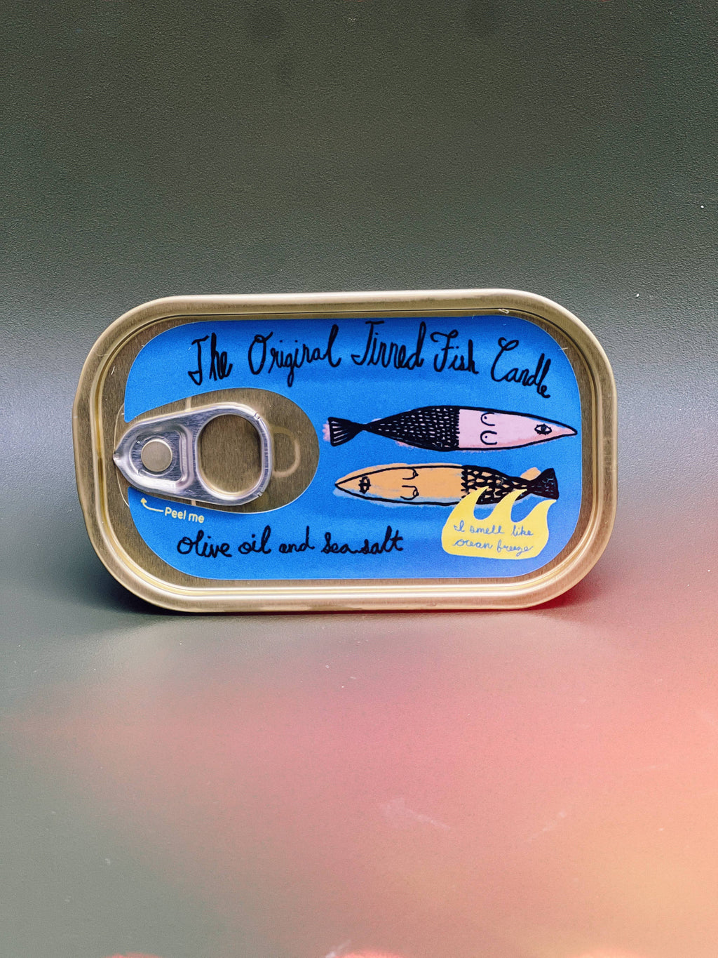 Tinned Fish Candle  Olive Oil and Sea Salt Scent