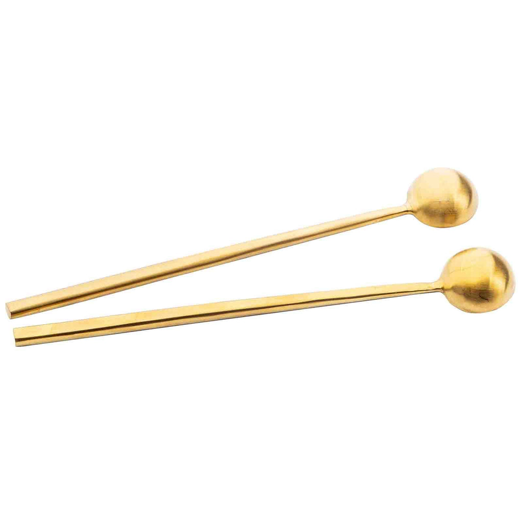 Long Handled Coffee Scoop Gold, Set of 2