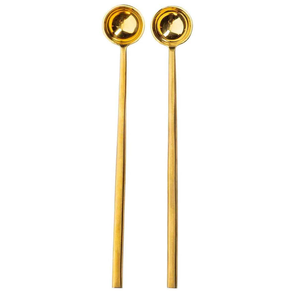 Long Handled Coffee Scoop Gold, Set of 2