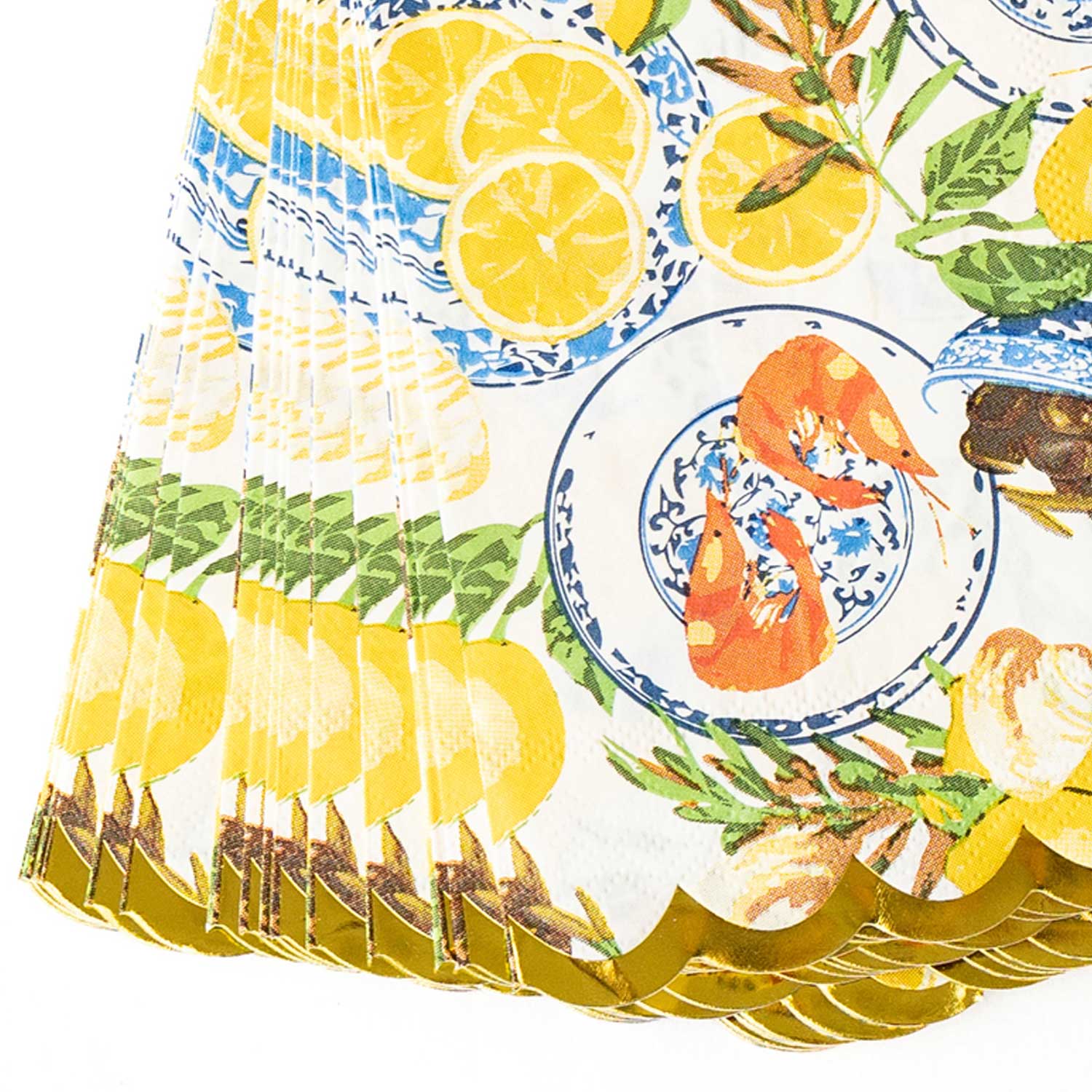 Santorini Paper Guest Towels, 16-Count Gold Foil Pack