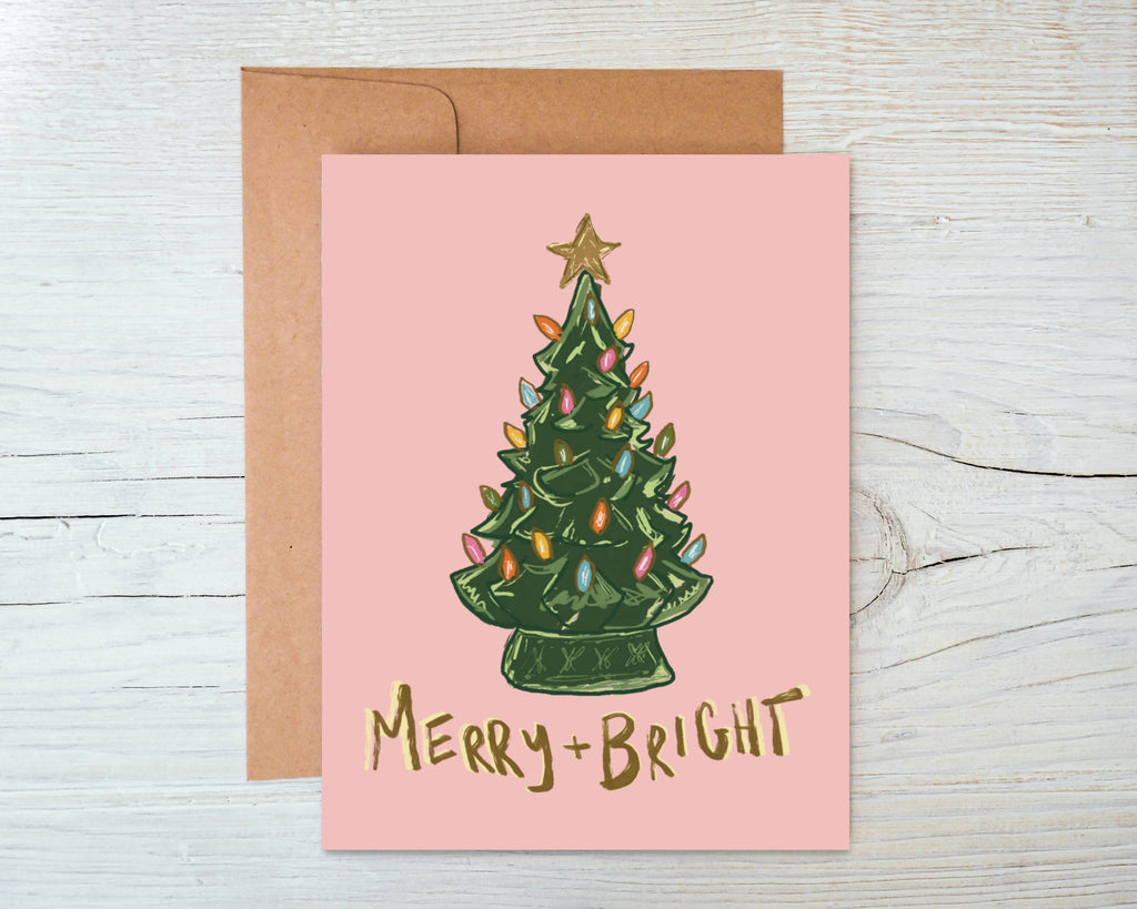 Ceramic Tree Christmas Card