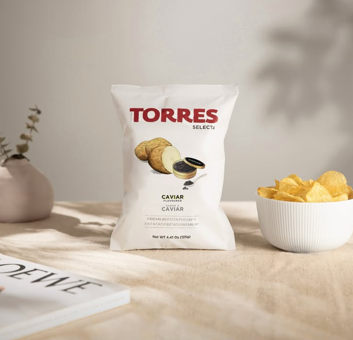 CAVIAR Torres Gourmet Potato Chips 50g | SMALL BAG