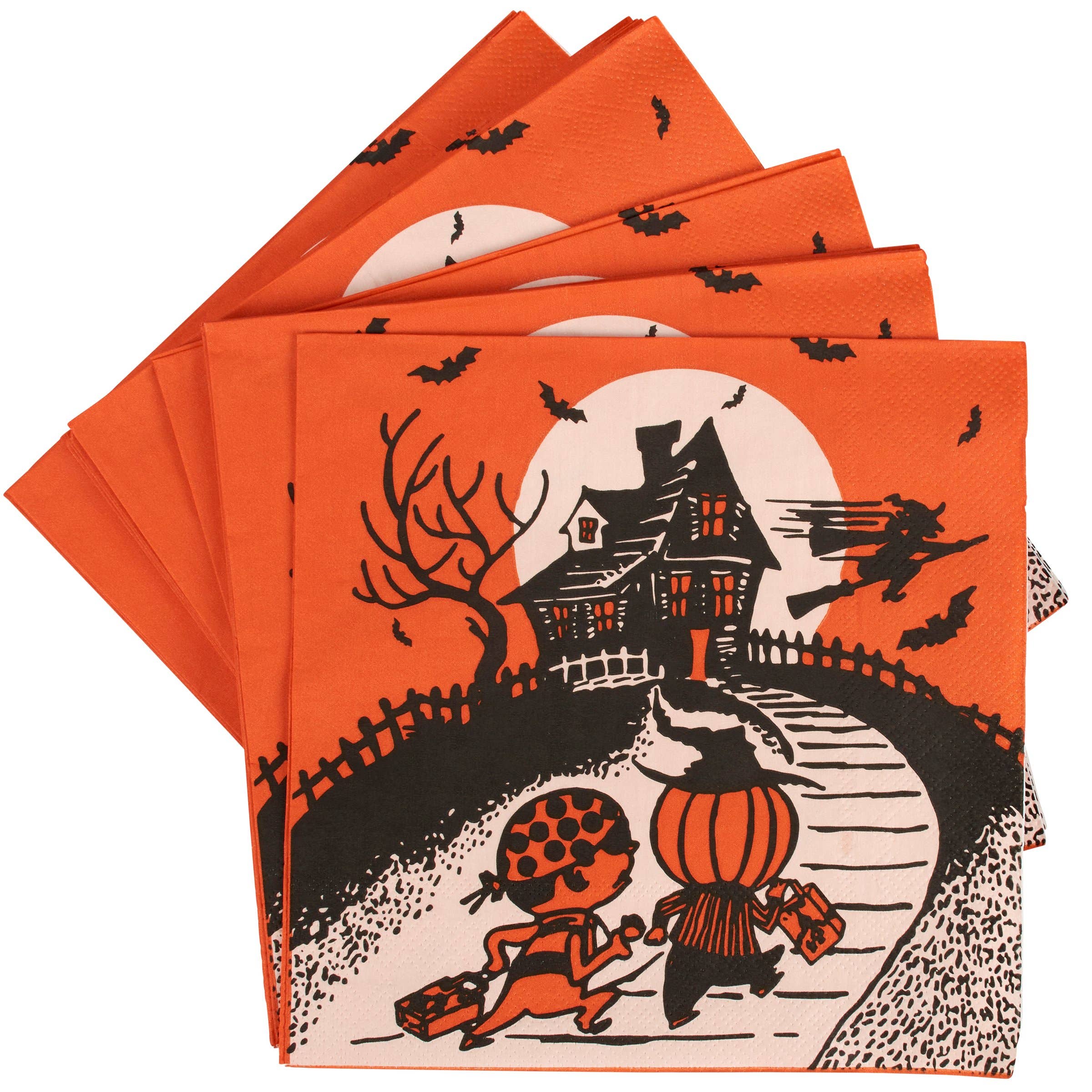 Vintage Halloween Paper Dinner Napkin