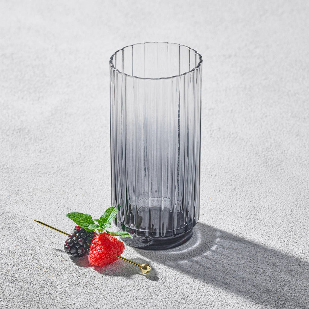 Highball Glass, Smoked, 15.5 oz