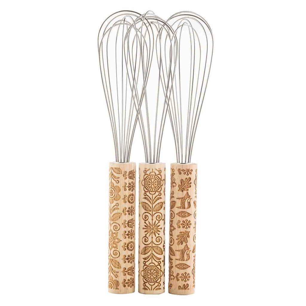 Embossed Decorative Whisk , Spring Design