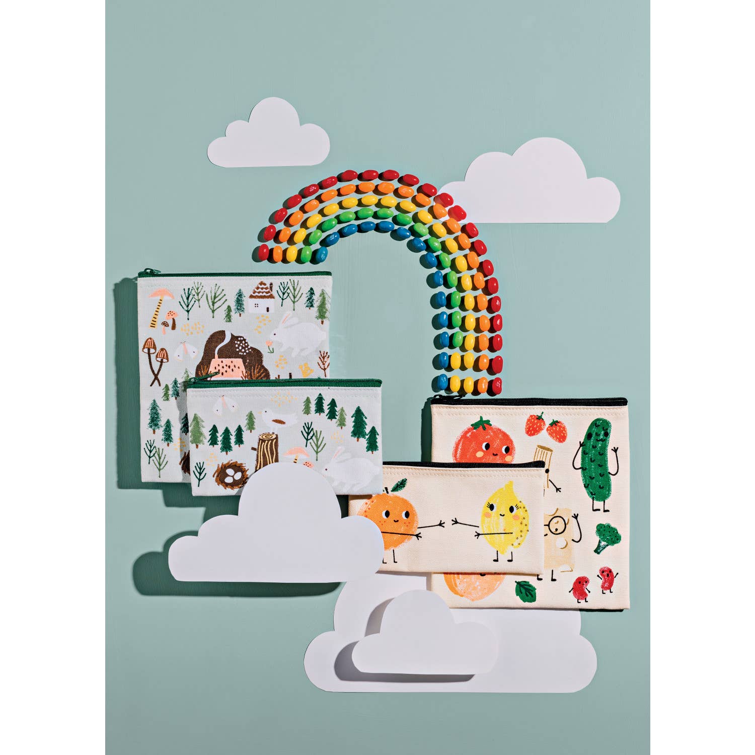 Funny Food Snack Bags Set of 2