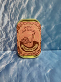 Tinned Fish Candle  Oakmoss & Amber Soy Wax Summer Gift
